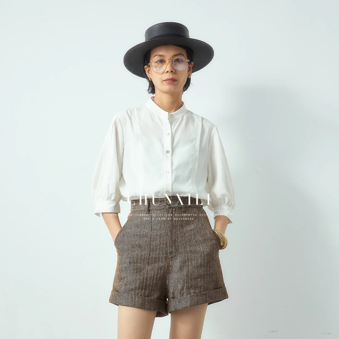 【阳光与风】CHUNXILI/春熙里 衬衫休闲小众衬衫设计感D01C42014