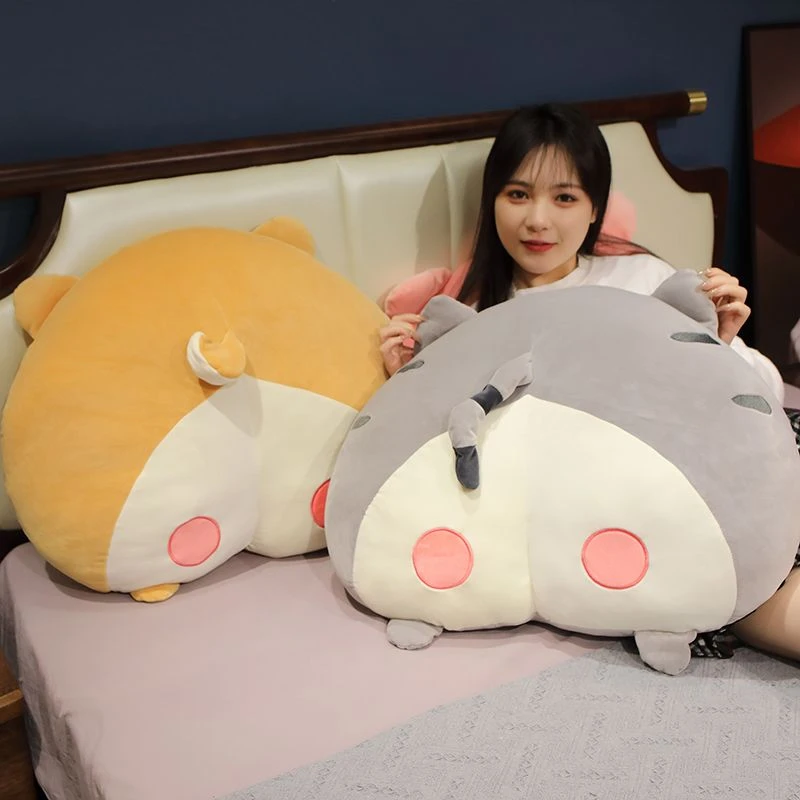 柯基屁股玩偶屁桃毛绒玩具抱枕女生睡觉专用娃娃可爱公仔生日礼物