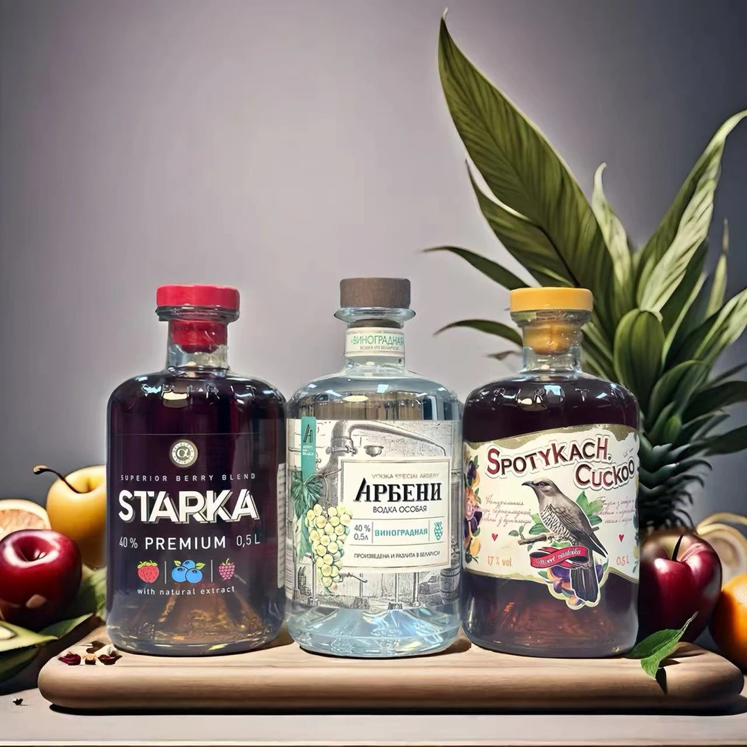 【俄品优选】俄罗斯进口泰斯塔尔卡果味卡乐芙白葡萄水果酒（3瓶）