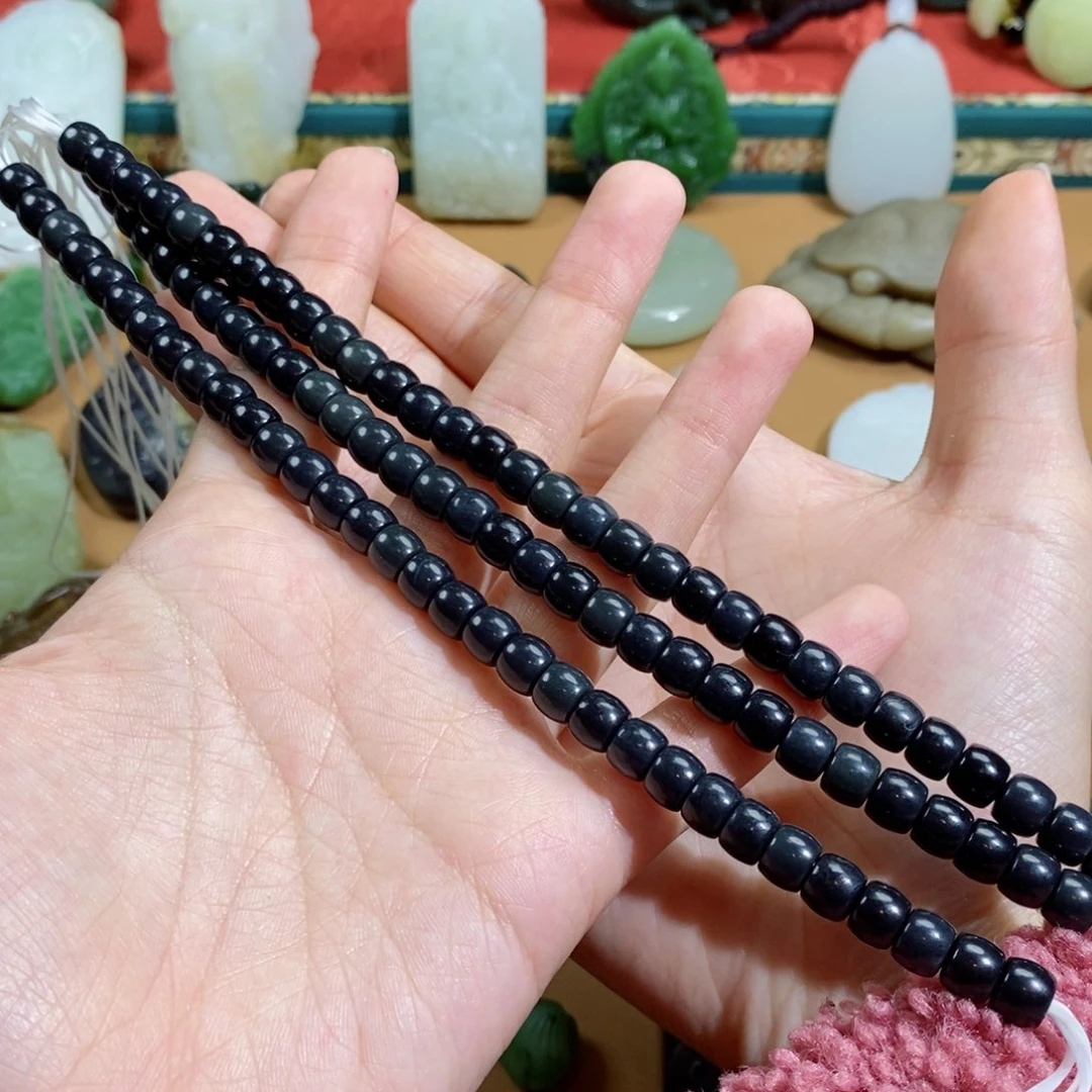 和田玉颈饰未镶嵌?****༃108颗