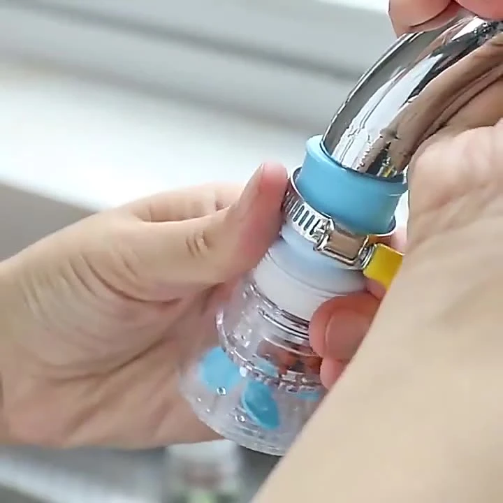 【厨房好物2个】水龙头防溅头净水过滤器可伸缩旋转麦饭石花洒神器