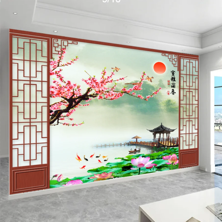 【雅室兰香】无缝电视背景墙卧室背景客厅背景沙发背景墙