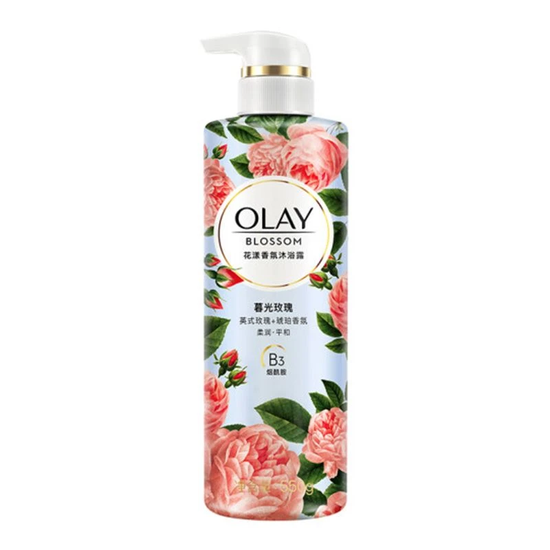 T玉兰油Olay暮光玫瑰花漾香氛沐浴露550g(20240316)