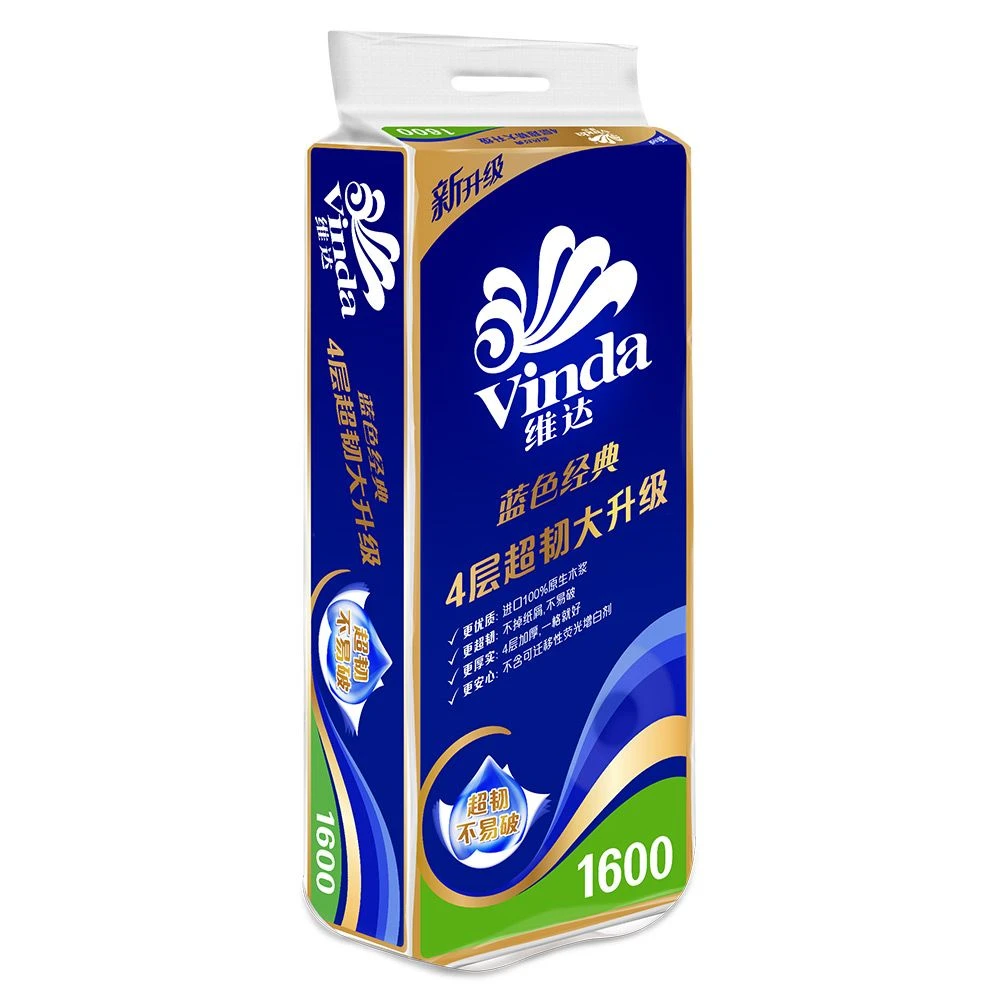 K维达V4080蓝色经典4层有芯卷纸R+