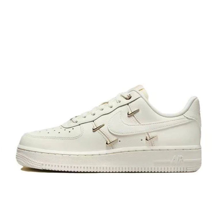 NIKE/耐克Air Force 1 防滑耐磨复古板鞋空军女款白金FV3654111
