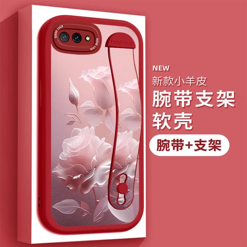 适用华为荣耀10手机壳HRY-AL00A防摔女款COL-AL00小羊皮腕带huawe