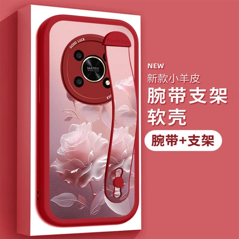 适用华为荣耀x30i手机壳ADY-AN00防摔女款TFY-AN00小羊皮腕带huaw