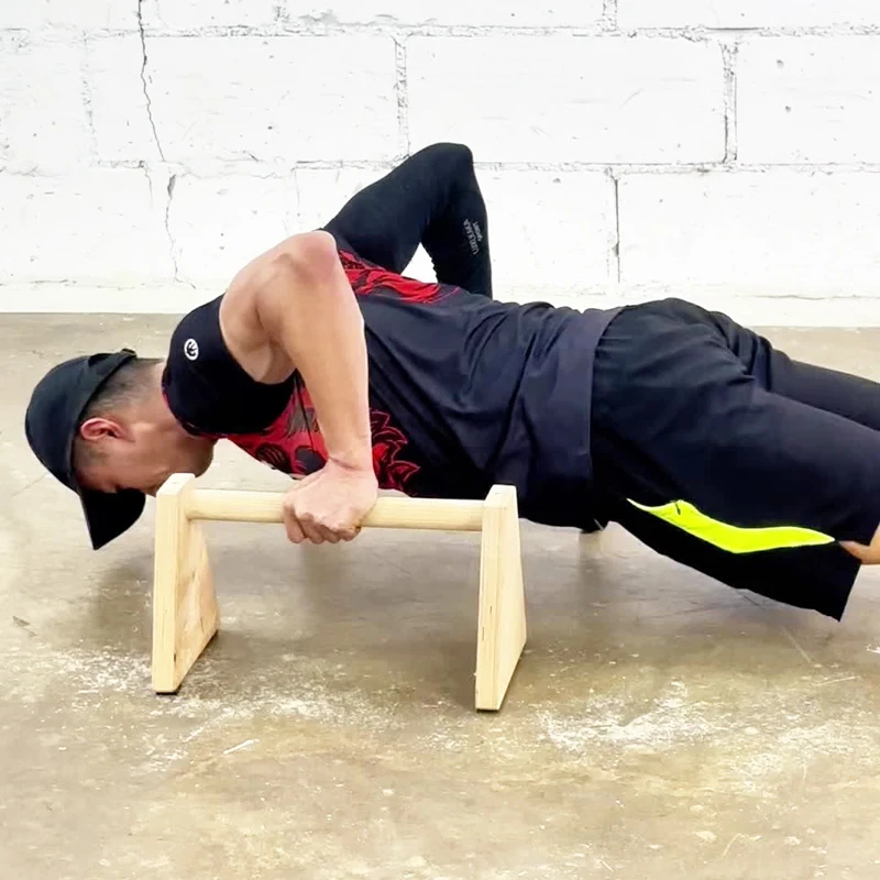 木制俯卧撑架实木工字型臂肌训练俯卧撑支架倒立架环保家用健身器