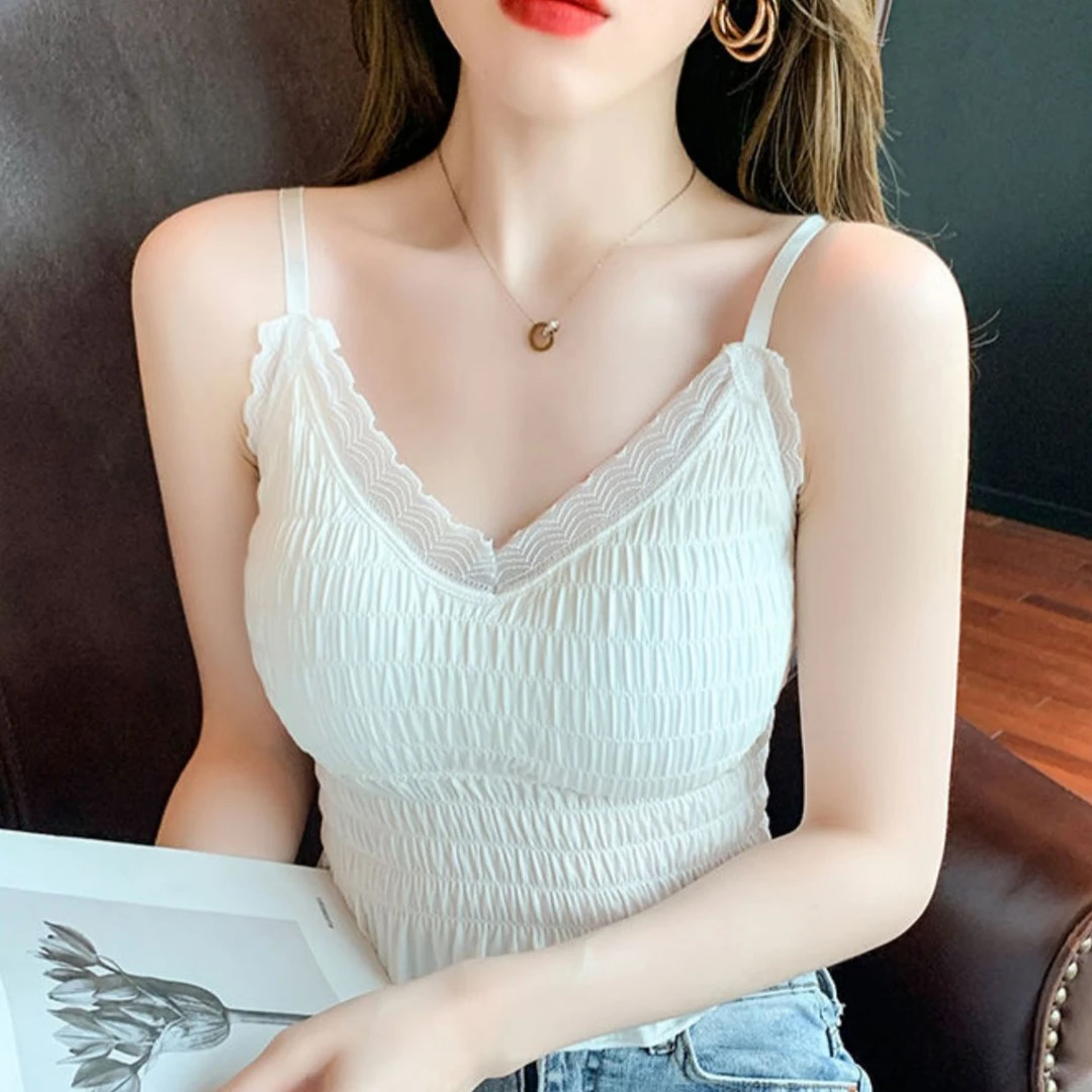 吊带一体式吊带一体美背内衣吊带背心美背内衣女背心打底冰丝吊带