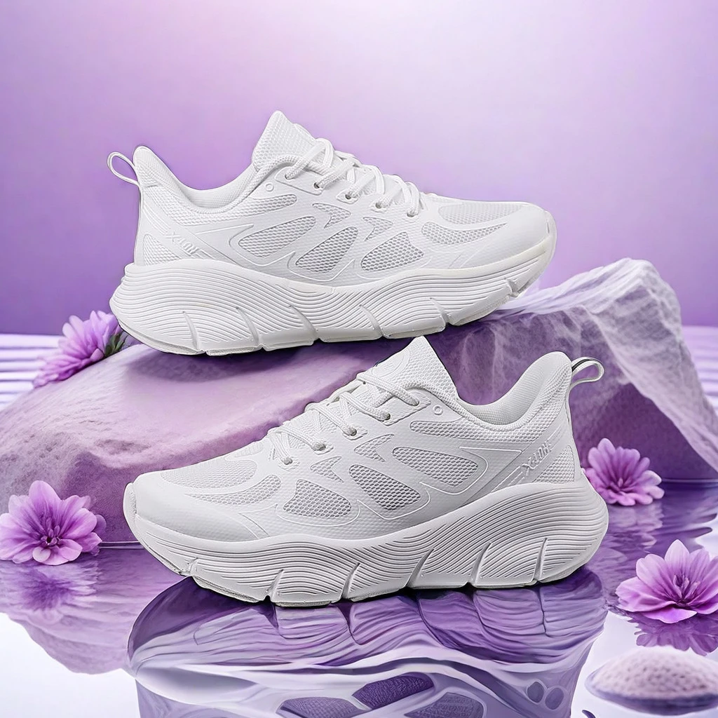 运动鞋熊猫爆款高弹减震跑鞋网面军训情侣休闲鞋专业跳操户外