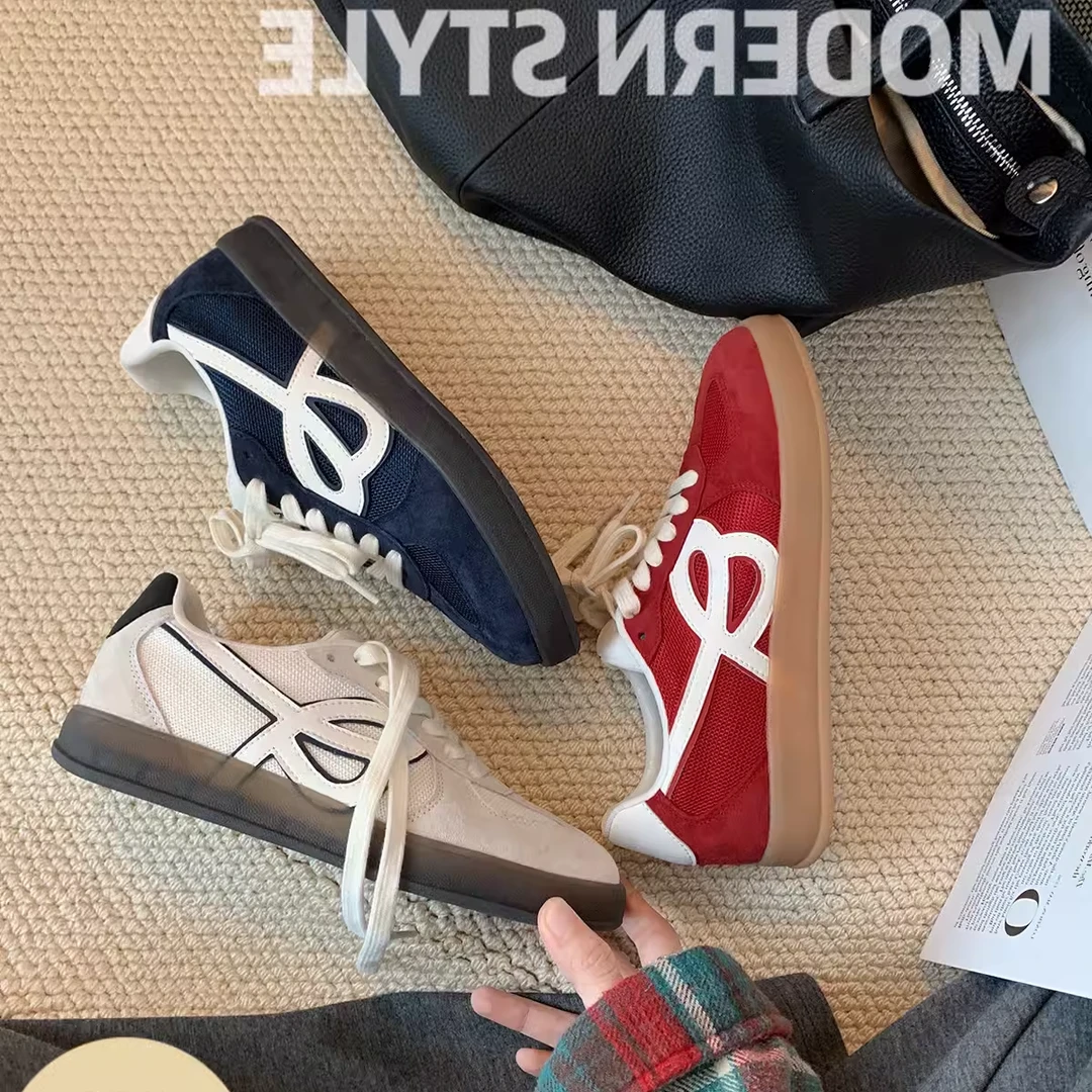 小个子内增高德训鞋女时尚百搭透气运动阿甘鞋系带板鞋休闲小白鞋