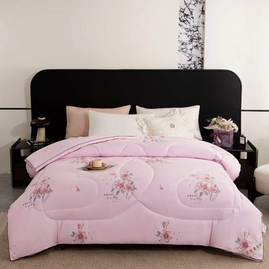 【送运费险 送婚庆皮包】正品蚕丝被冬被全棉单双人学生宿舍立体被