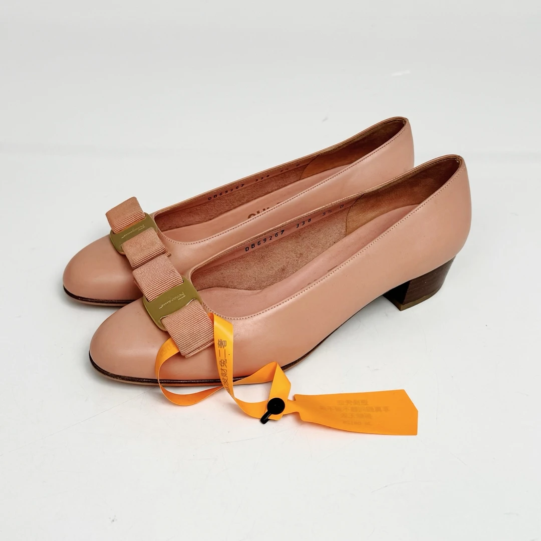 95新 FERRAGAMO/菲拉格慕 35.5码/菲拉格慕 高跟鞋/98新/jm08128