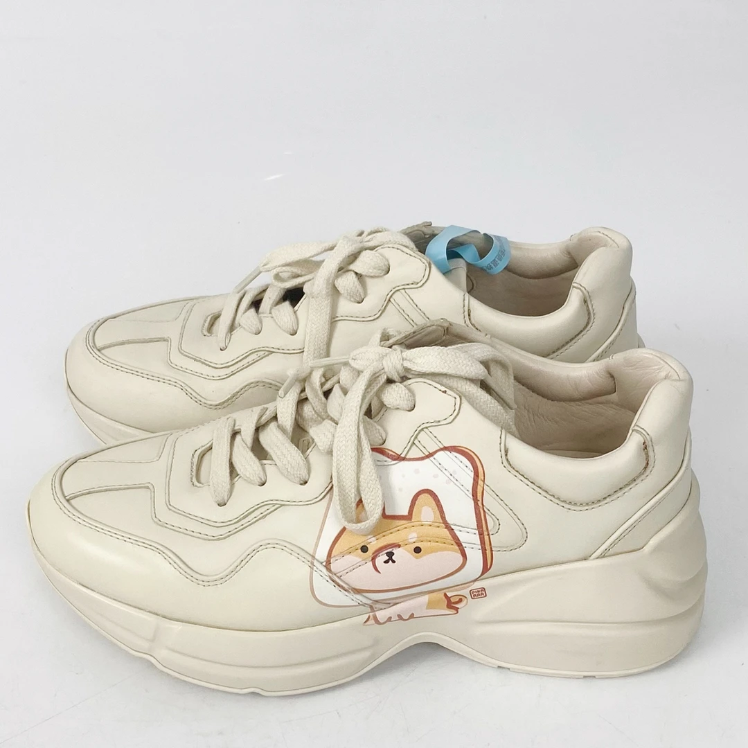36.5码 Gucci古驰 动物印花老爹鞋 98新 lm982