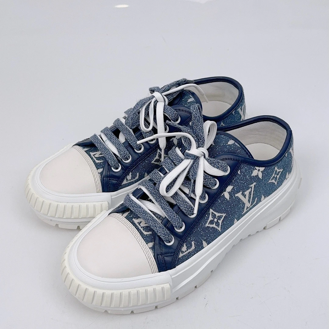 37码/LV/路易威登 满印板鞋/98新/jm09543