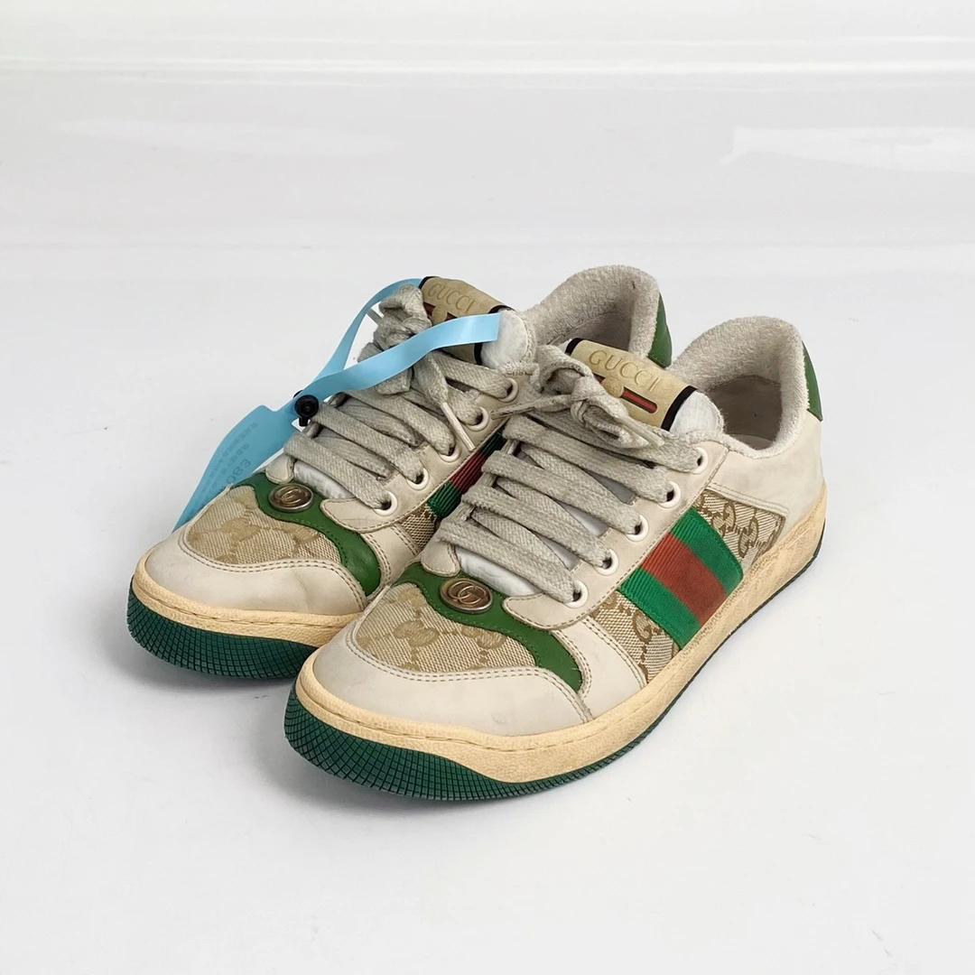 36.5码 古驰Gucci 老花脏脏鞋 99新 lm083