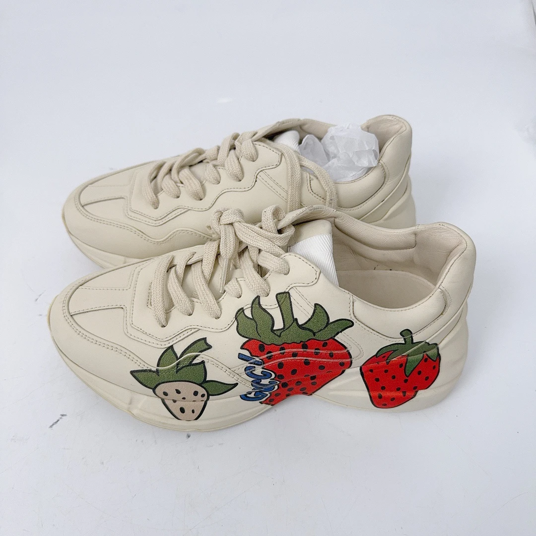 99新 GUCCI/古驰 37码/Gucci/古驰 草莓老爹鞋/98新/jm09917