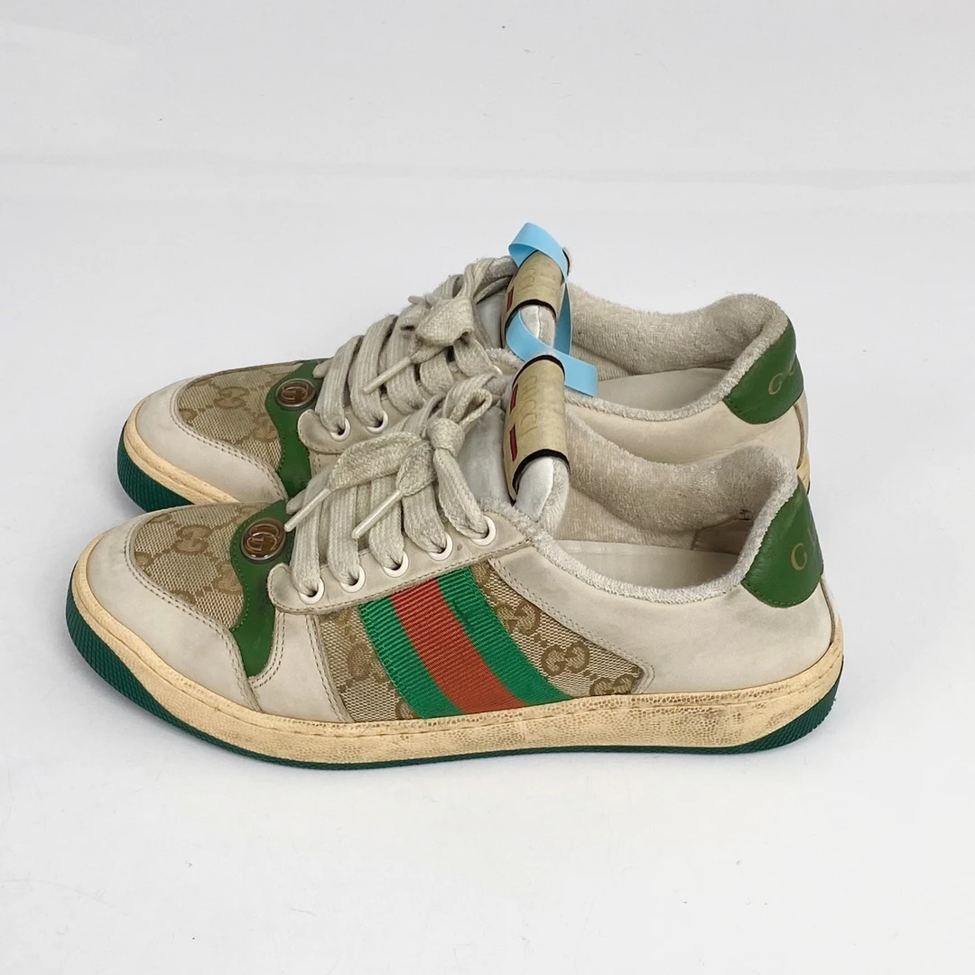 36码 Gucci古驰 老花脏脏鞋 98新 lm456