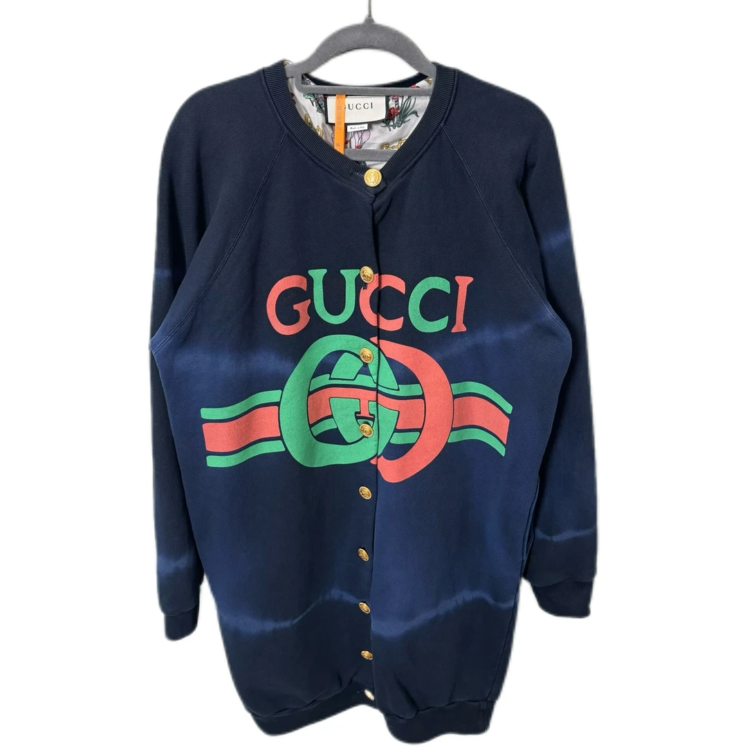 XS码/Gucci/古驰 双G扎染做旧开衫外套/98新/jm08903