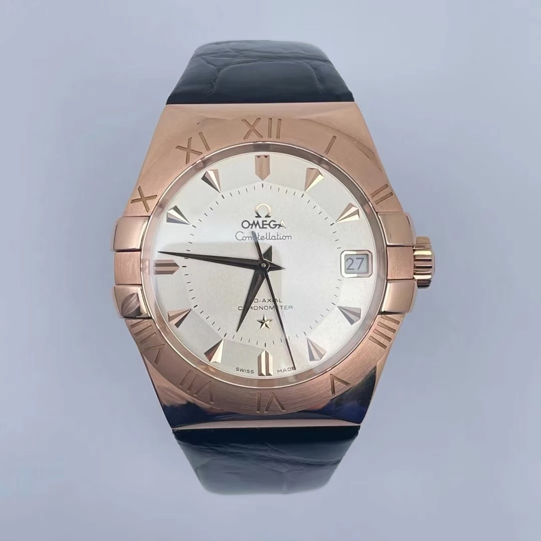 95新 Omega/欧米茄 欧米茄星座123.53.38.21.02.001全金38mm单表