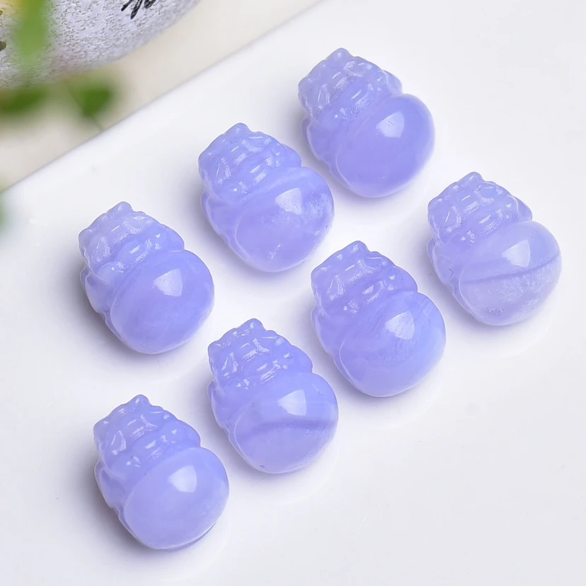 天然蓝纹玛瑙貔貅时尚百搭雕刻水晶diy女手链编织项链配件