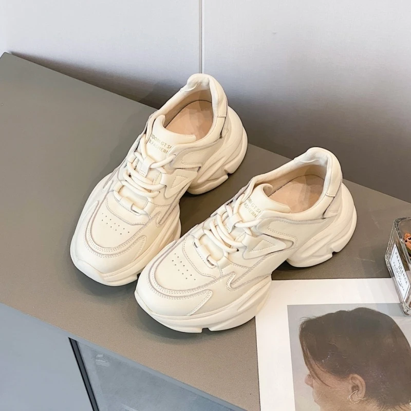1161-5C厚底老爹鞋女ins韩版百搭增高运动松糕鞋