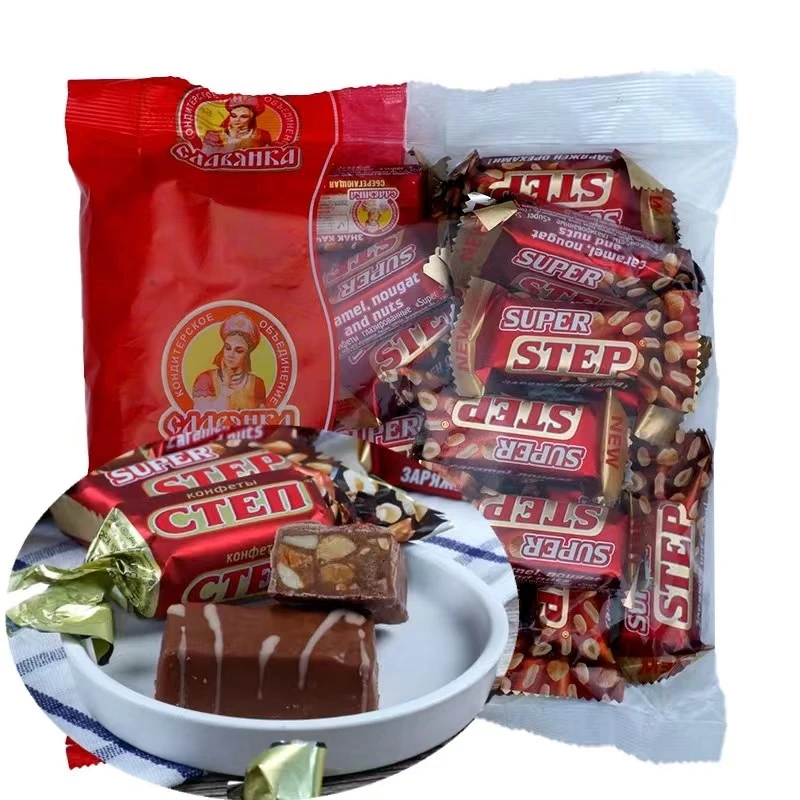 俄罗斯斯拉夫超级舞步巧克力花生夹心糖（由俄罗斯奶酪厂提供）