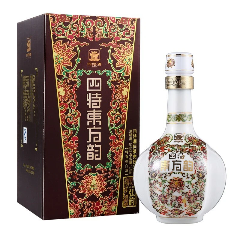 四特 东方韵 弘韵 特香型白酒 单瓶礼盒装52度500ml