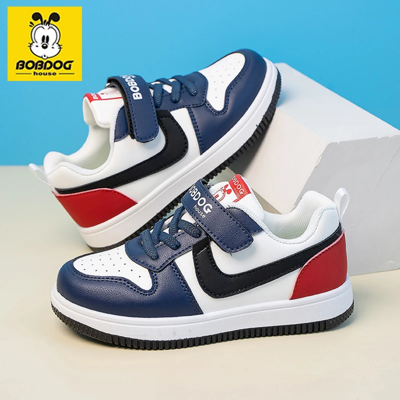 BOBDOGHOUSE/巴布豆家族春秋新款儿童鞋子男童AJ帅气百搭板鞋