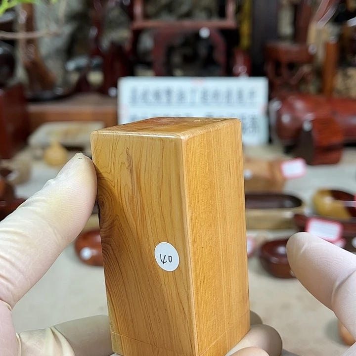 木25崖柏木材质牙签罐