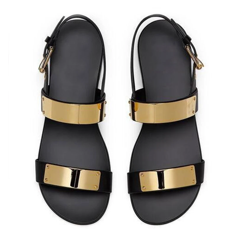 明星同款夏季时尚百搭男士外穿沙滩凉鞋低跟平跟露趾粗跟半拖英伦