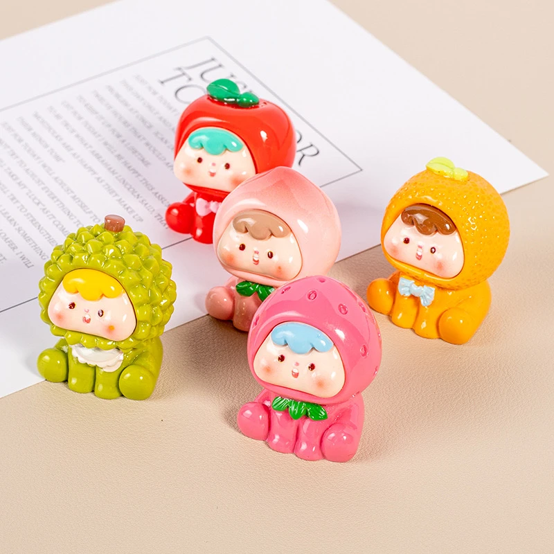 【水果崽崽】实色夜光卡通可爱diy树脂摆件配件崽崽