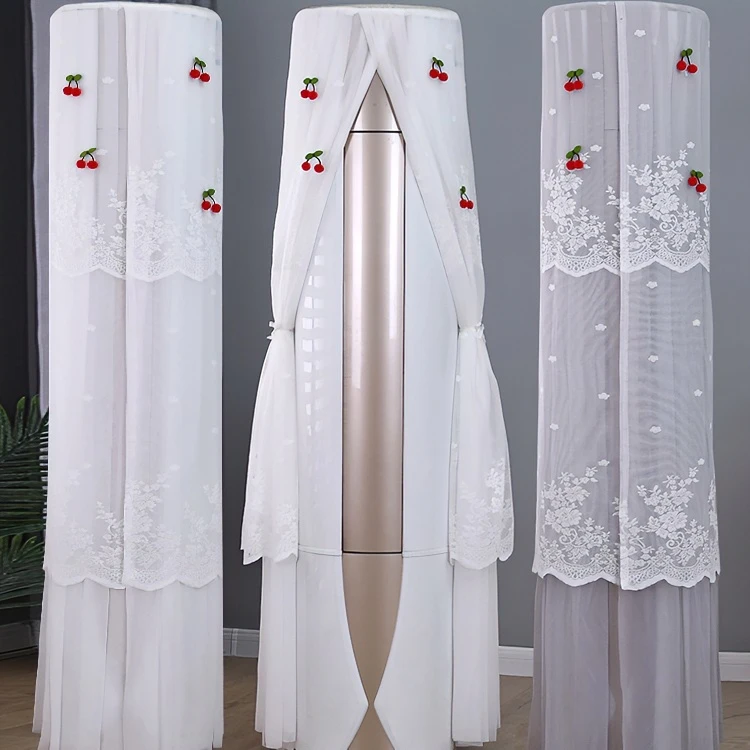 家用立式空调防尘罩柜机挡风帘柜式海尔格力圆柱形空调罩套圆形