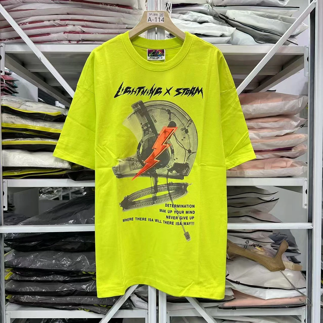 Lightning x Storm 闪电风暴 10006短袖T恤 男女同款美式潮牌宽松