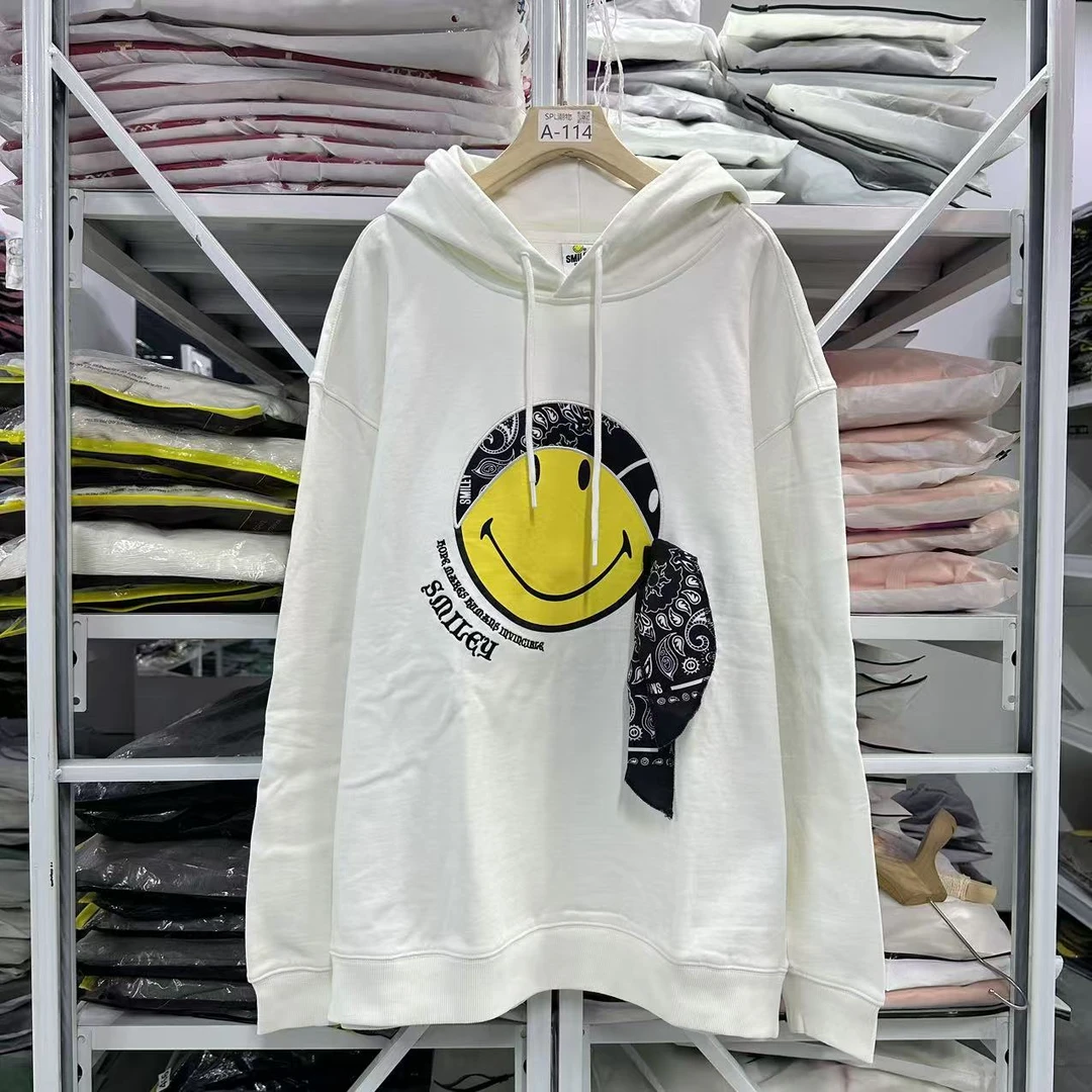 笑脸头巾连帽卫衣-男女同款