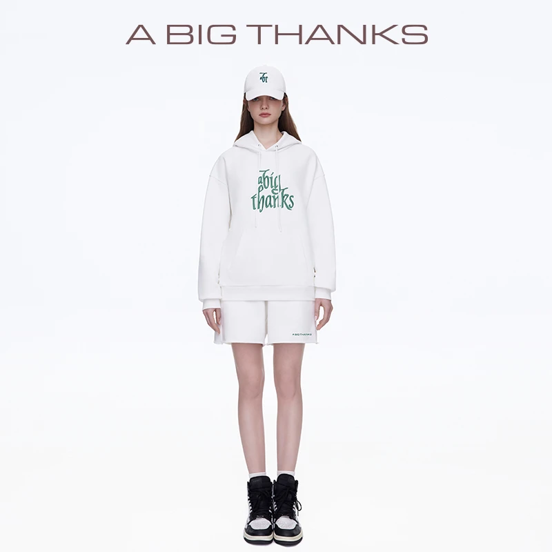 A BIG THANKS 立体刺绣连帽卫衣 ABT2022006