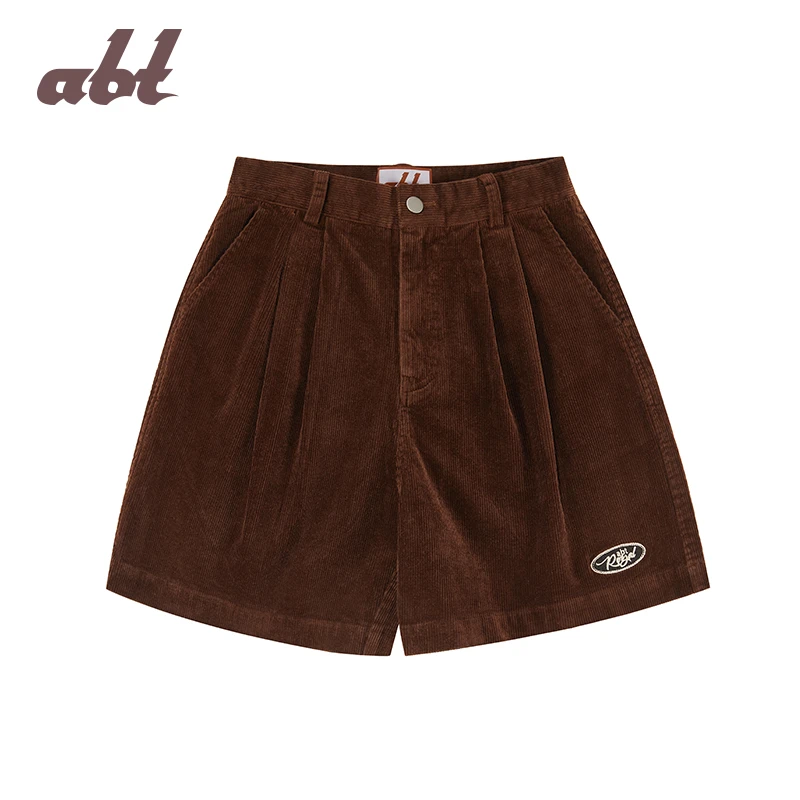 abt 明星私服张天爱复古灯芯绒短裤 abt2023006