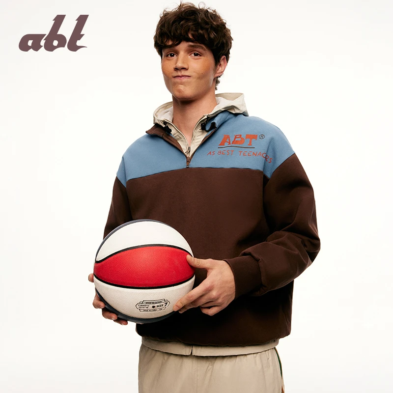 abt 撞色polo半高领卫衣 abt2023026
