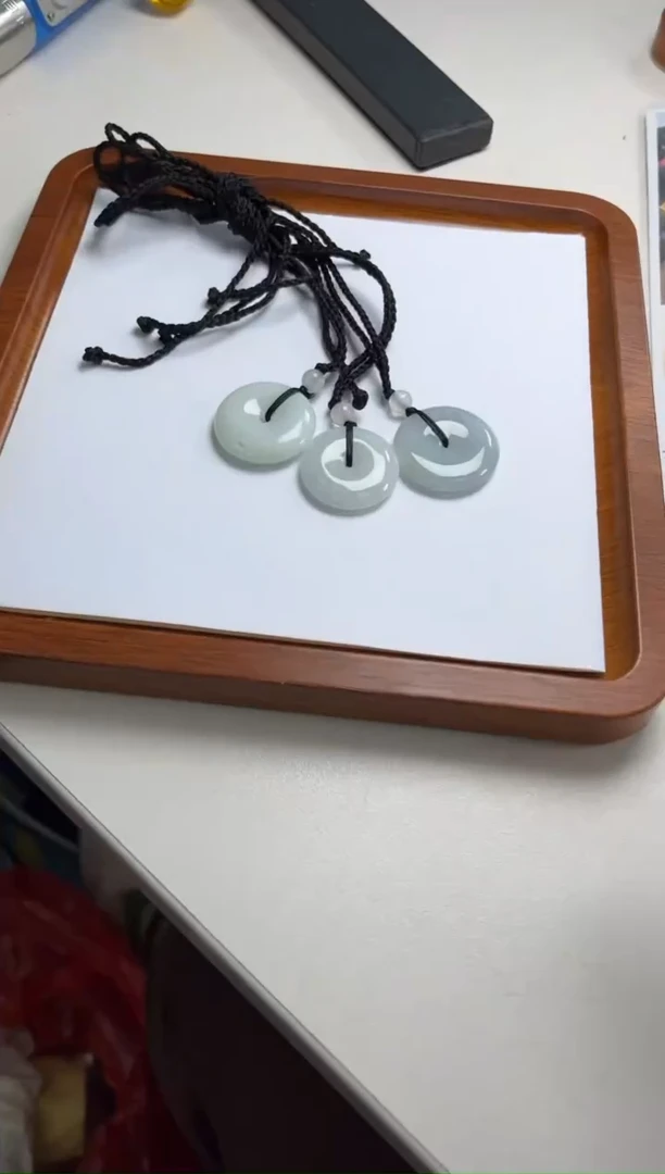 【闪购商品】翡翠平安扣未镶嵌/多样性发一件