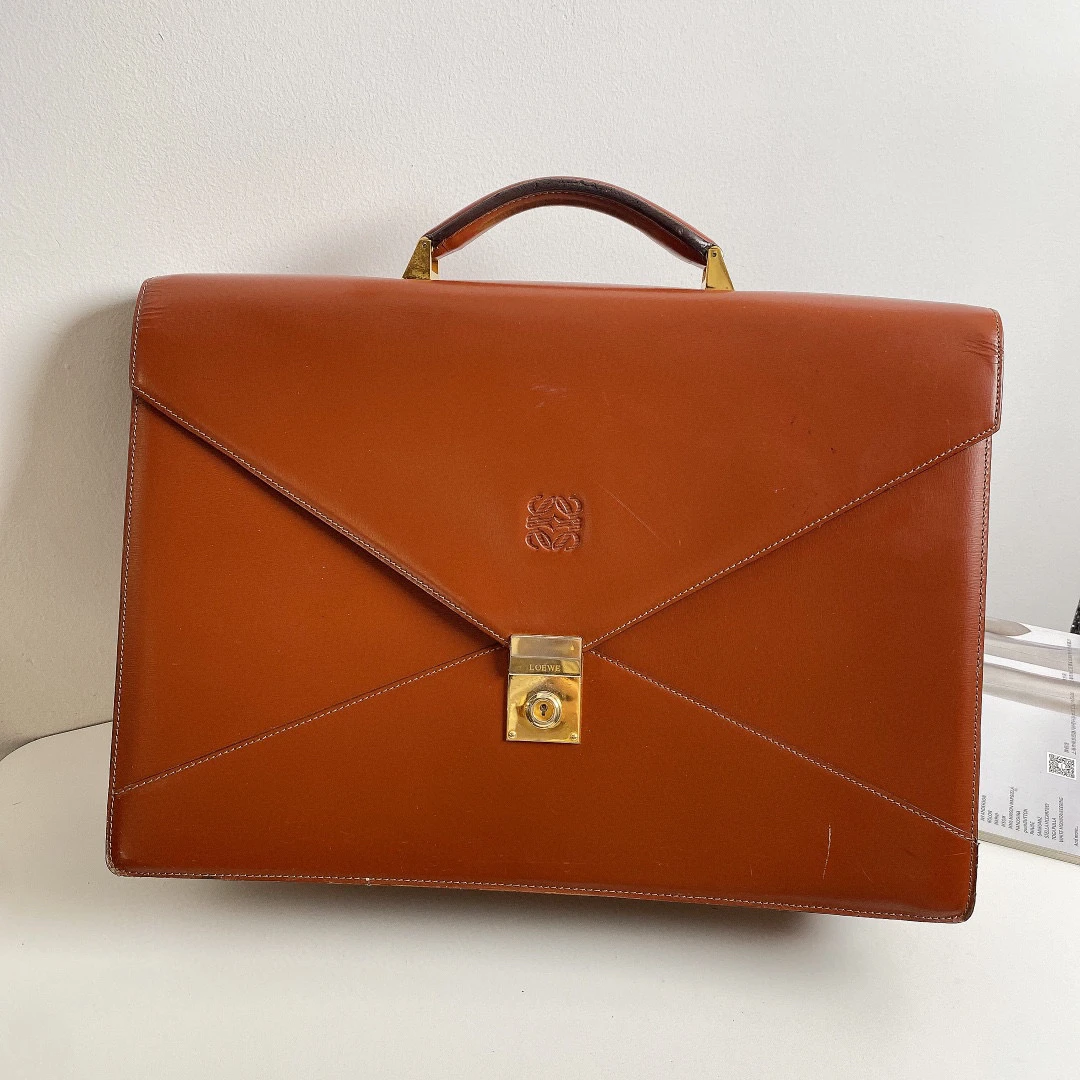 95新 LOEWE/罗意威 #vintage中古#loewe公文包