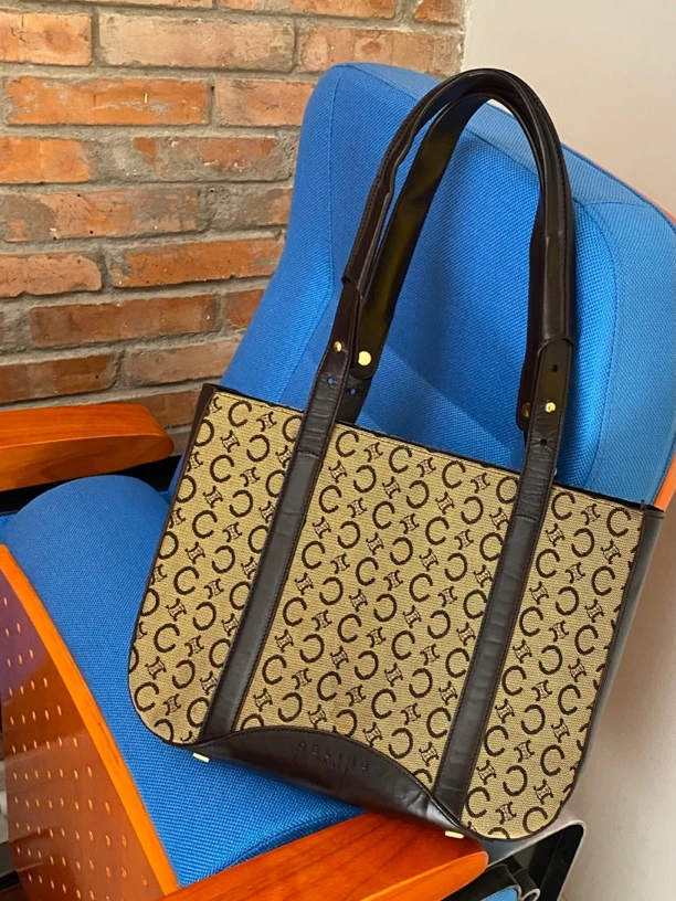 95新 Celine/思琳 #vintage中古#Celine老花单肩包