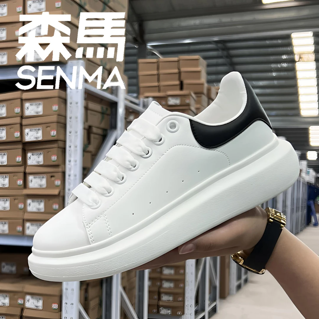 SENMA/森马秋季小白鞋时尚休闲轻奢情侣潮鞋学生低帮白色百搭潮鞋
