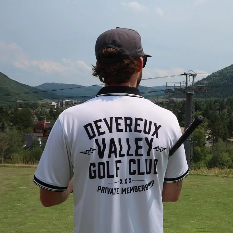 DEVEREUX GOLF专业美式高尔夫上衣透气速干休闲运动短袖polo衫男