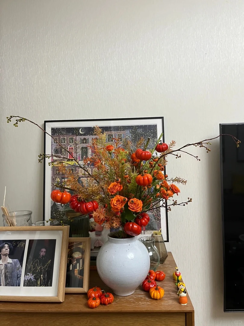 【今喜花舍】橙色芭比+小南瓜+千层金 玫瑰组合 云南基地直发