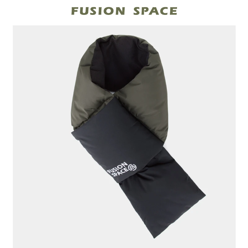 FUSIONSPACE真充羽绒加厚围巾户外防水防风保暖休闲百搭中性配饰