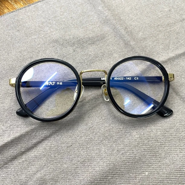 JO-005     手工复古超轻平光眼镜架圆形