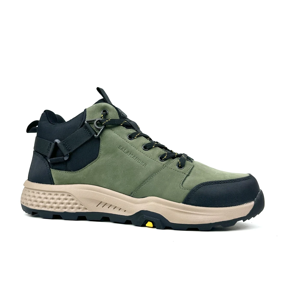 FJ-0350   男式户外登山鞋徒步鞋中筒厚底耐磨防滑户外运动鞋2104