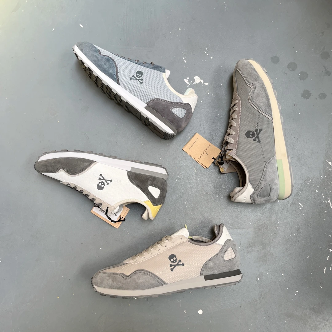 DH93  休闲系带运动男透气拼接皮面潮款休闲阿甘鞋