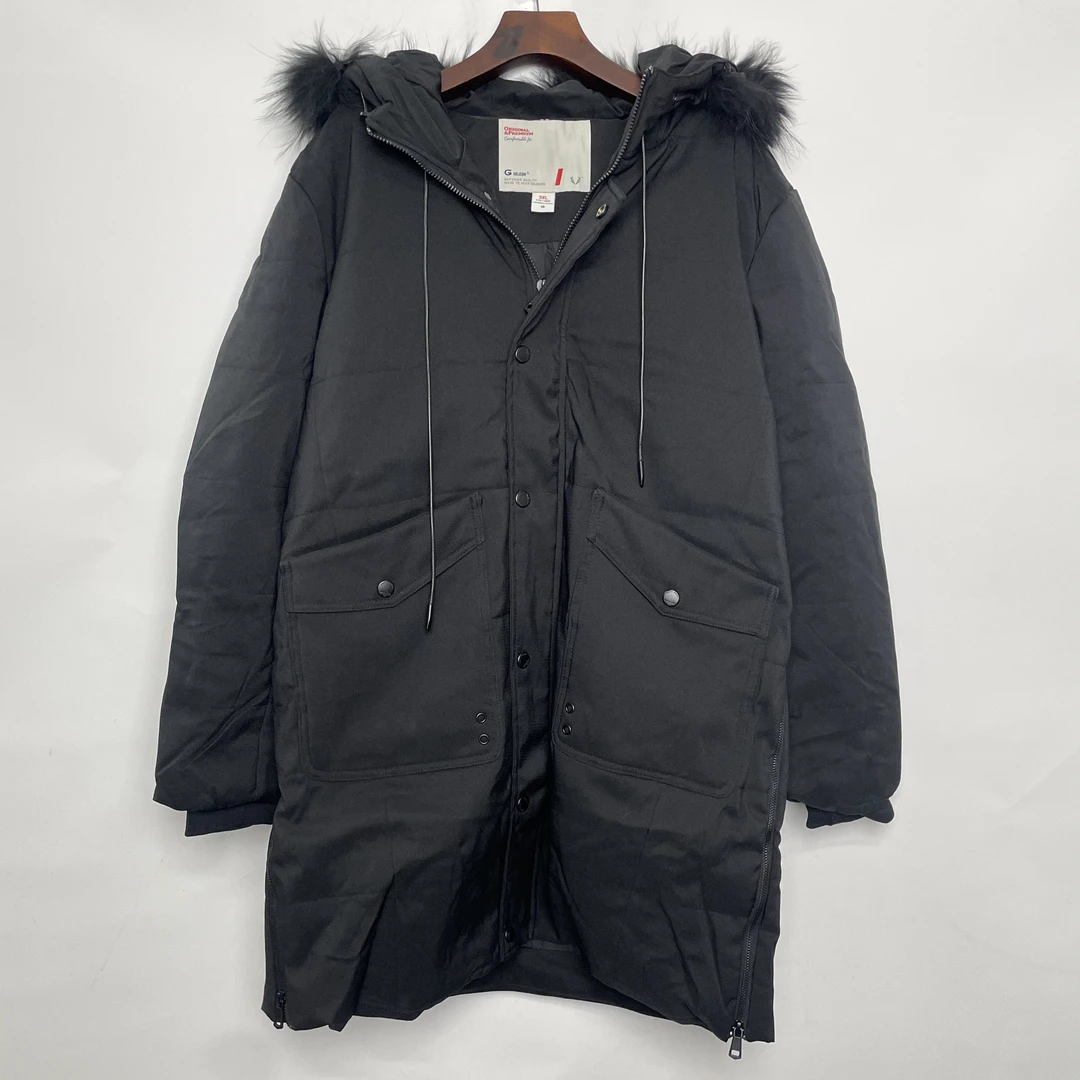 GAHF-MF2005 中长款GLS保暖大毛领大口袋棉服FZ-0009