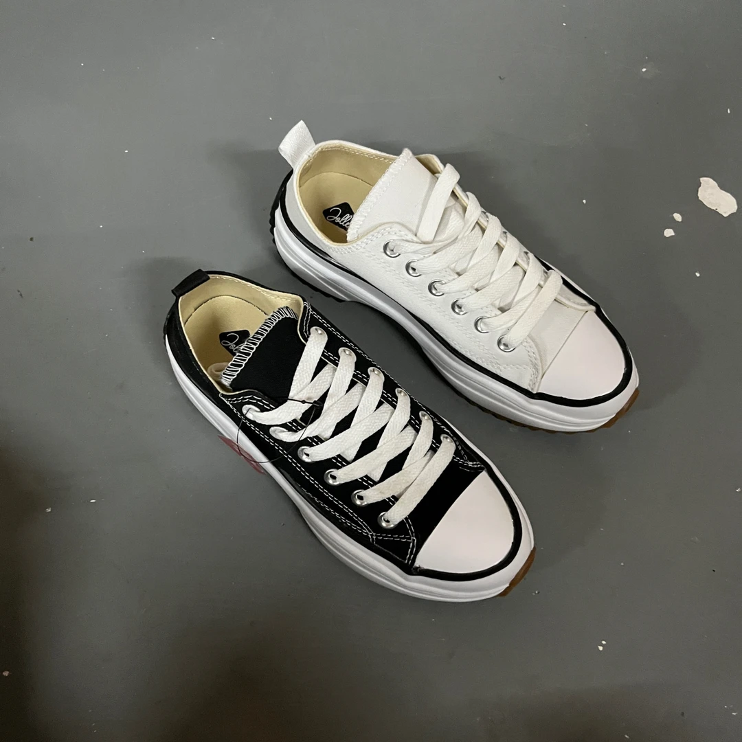 DH120 黑白2色增高帆布鞋休闲运动鞋
